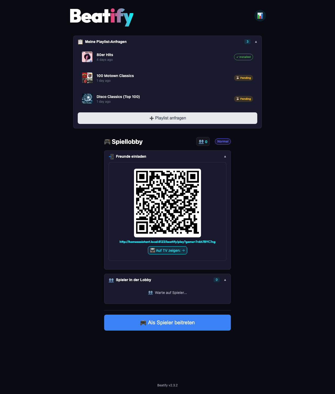 QR Lobby — guests scan to join instantly